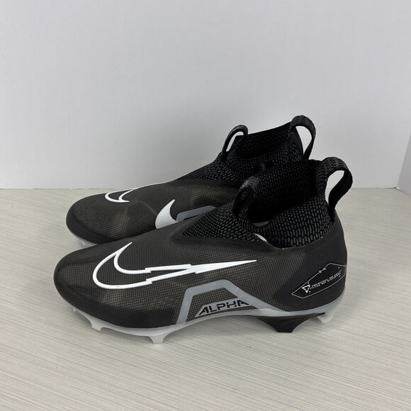 Nike Alpha Menace Elite 3 Black Football Cleats Men's Size 11 CT6648-001 NEW - Picture 3 of 7